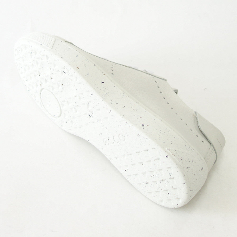 【SALE 30%OFF】 エコー ECCO STREET TRAY WOMEN'S SNEAKER ホワイト 291503 01007 (レディース) 快適な履き心地のレザースニーカー レースアップ ウォーキングシューズ 旅行「靴」