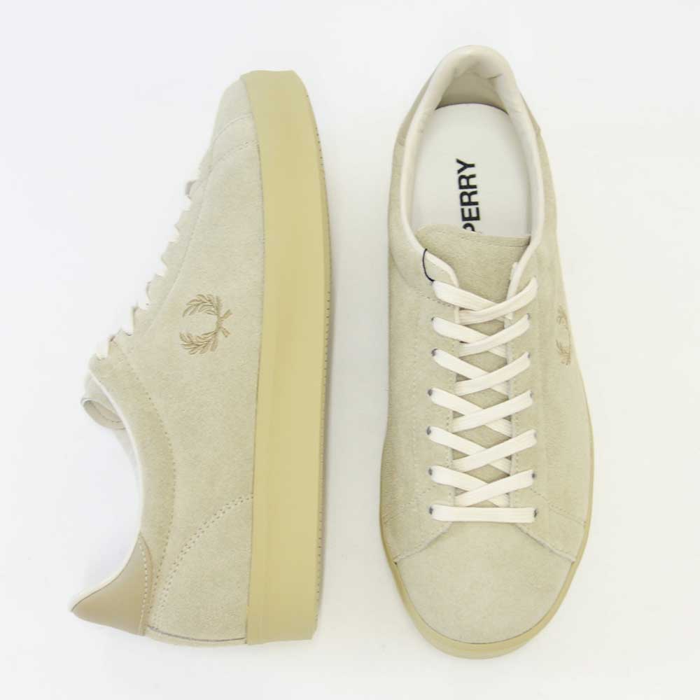 【SALE 40%OFF】 フレッドペリー FRED PERRY  F29652 14(ユニセックス)BREAUX LEATHER カラー:IVORY (日本製)  レザースニーカー テニスシューズ「靴」