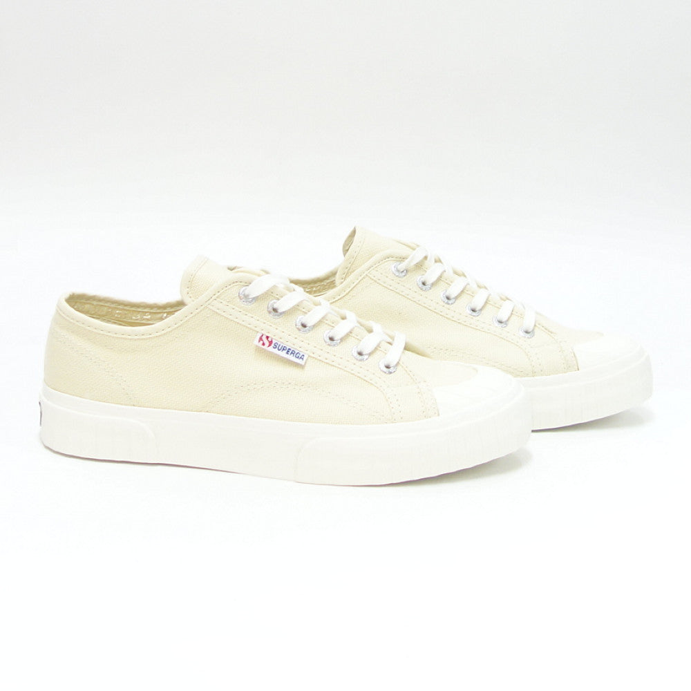 【SALE 30%OFF】 スペルガ SUPERGA 2630-STRIPE(ユニセックス)ベージュ (2a00grt0akj) ナチュラル キャンバス スニーカー ミリタリー 「靴」