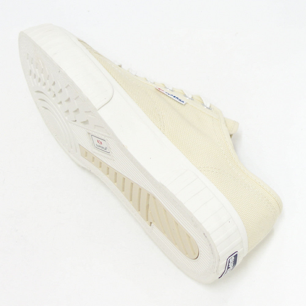 【SALE 30%OFF】 スペルガ SUPERGA 2630-STRIPE(ユニセックス)ベージュ (2a00grt0akj) ナチュラル キャンバス スニーカー ミリタリー 「靴」