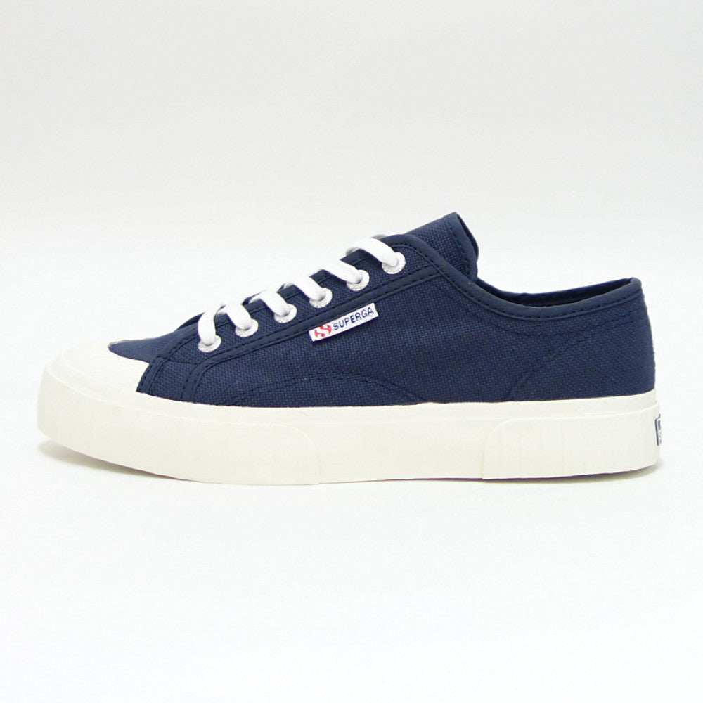 【SALE 30%OFF】 スペルガ SUPERGA 2630-STRIPE(ユニセックス)ブルーグレー (2a00grt0alb) ナチュラル キャンバス スニーカー ミリタリー 「靴」