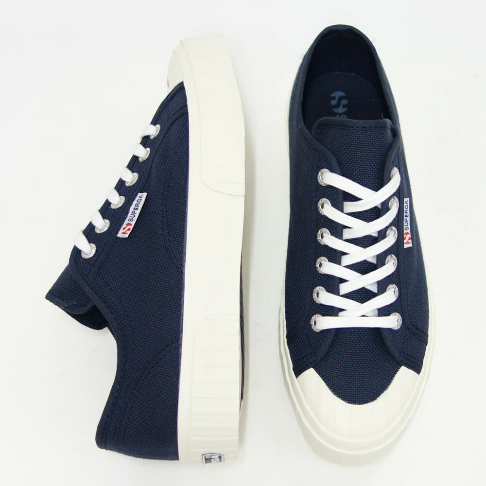 【SALE 30%OFF】 スペルガ SUPERGA 2630-STRIPE(ユニセックス)ブルーグレー (2a00grt0alb) ナチュラル キャンバス スニーカー ミリタリー 「靴」