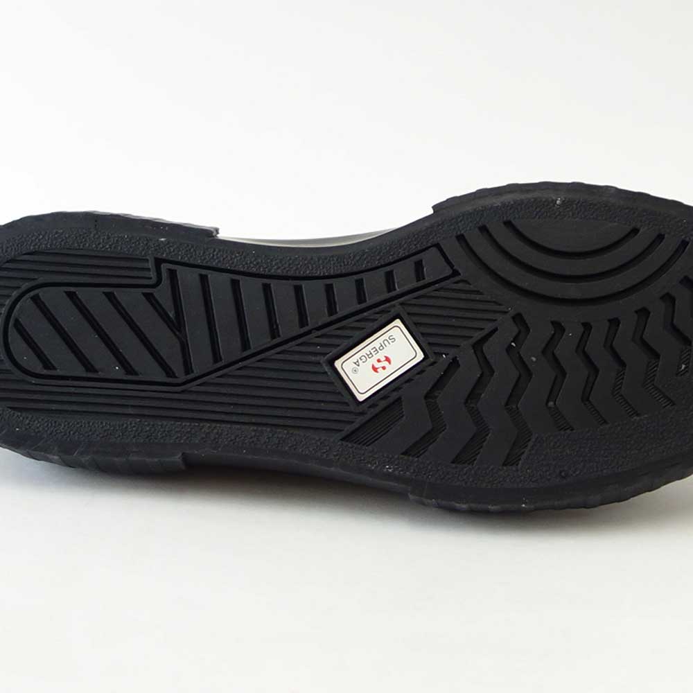 【SALE 20%OFF】 スペルガ SUPERGA 2630-WATERPROOF VEGAN LEATHER(ユニセックス)ブラック (2a81276w5004) シンセティックレザー スニーカー ミリタリー メンズ シューズ 「靴」