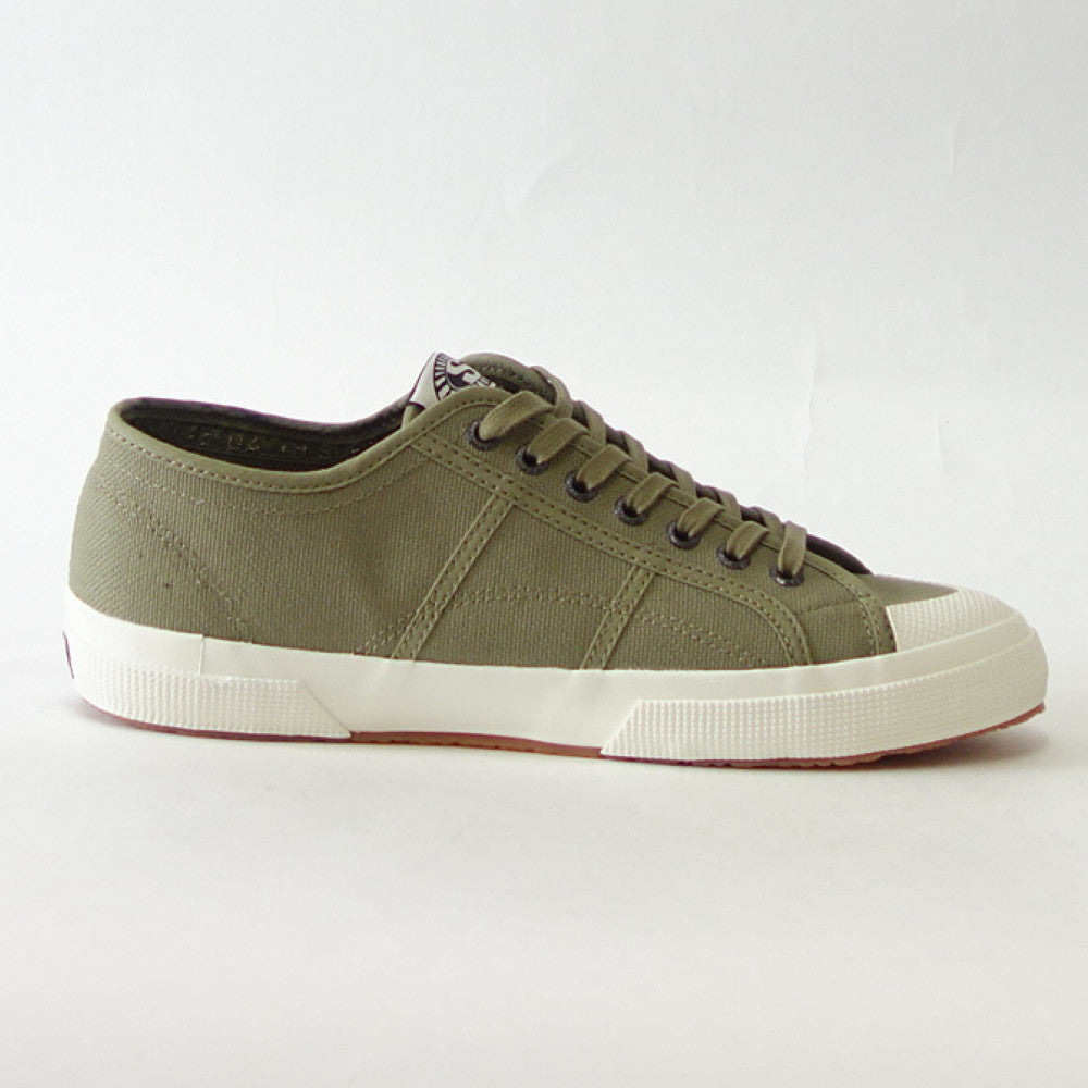 【SALE 30%OFF】 スペルガ SUPERGA 2390-MILITARY 7 EYELETS(メンズ)グリーン (2s7112xwaht) ナチュラル キャンバススニーカー ミリタリー 「靴」