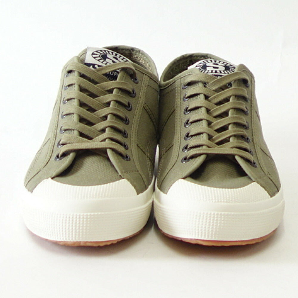 【SALE 30%OFF】 スペルガ SUPERGA 2390-MILITARY 7 EYELETS(メンズ)グリーン (2s7112xwaht) ナチュラル キャンバススニーカー ミリタリー 「靴」