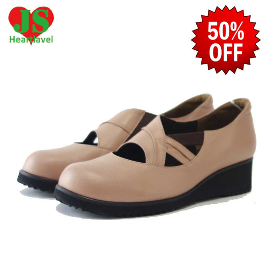 【SALE 50%OFF】 ジェイエス ハートラベル JS Heartlavel  3036 ローズ(レディース)日本製 ゆったりEEEEの楽ちんシューズ「靴」 母の日 おすすめ ギフト