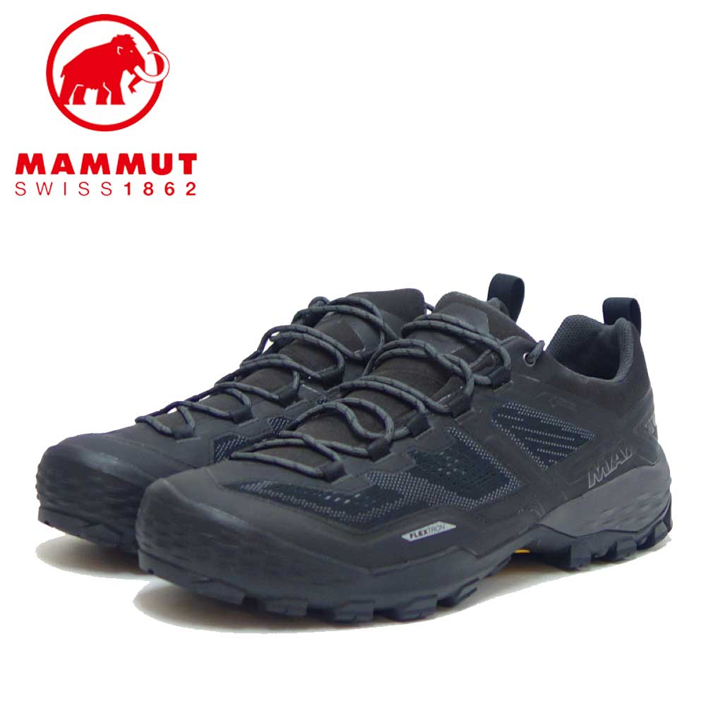 MAMMUT マムート Ducan Low GTX Men 303003521(メンズ)カラー:black-dark titanium(00288) アウトドアスニーカー ウォーキングシューズ 防水ハイキングシューズ「靴」