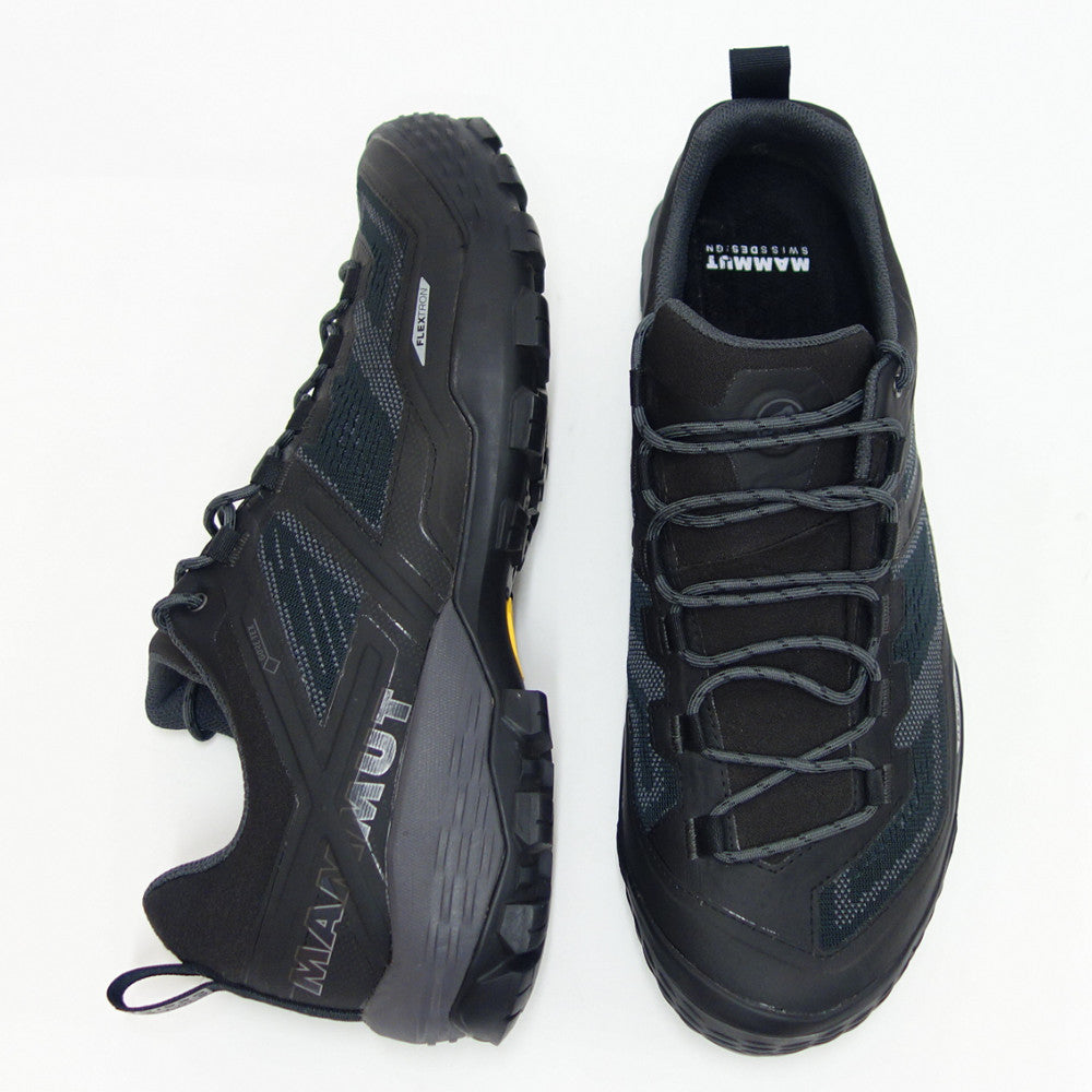 MAMMUT マムート Ducan Low GTX Men 303003521(メンズ)カラー:black-dark titanium(00288) アウトドアスニーカー ウォーキングシューズ 防水ハイキングシューズ「靴」