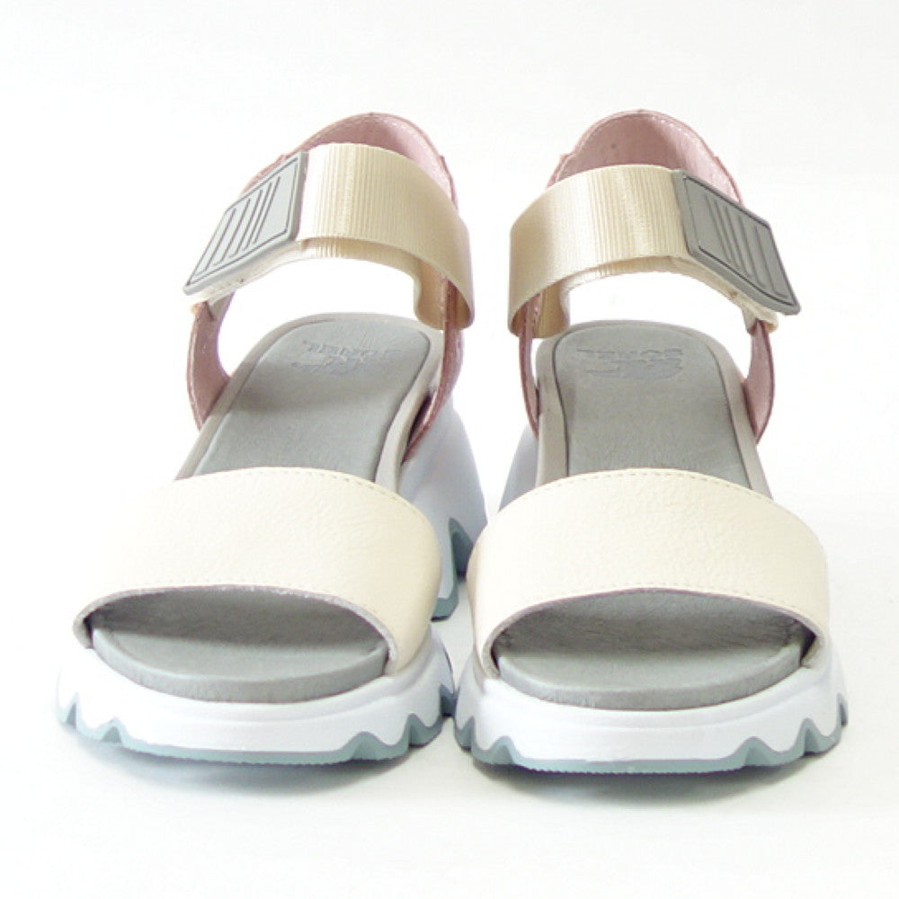 【SALE 40%OFF】 ソレル SOREL NL 3567(レディース サンダル) キネティックサンダル:Chalk / Eraser Pink (191) 天然皮革 アンクルストラップ サンダル ウェッジヒール「靴」