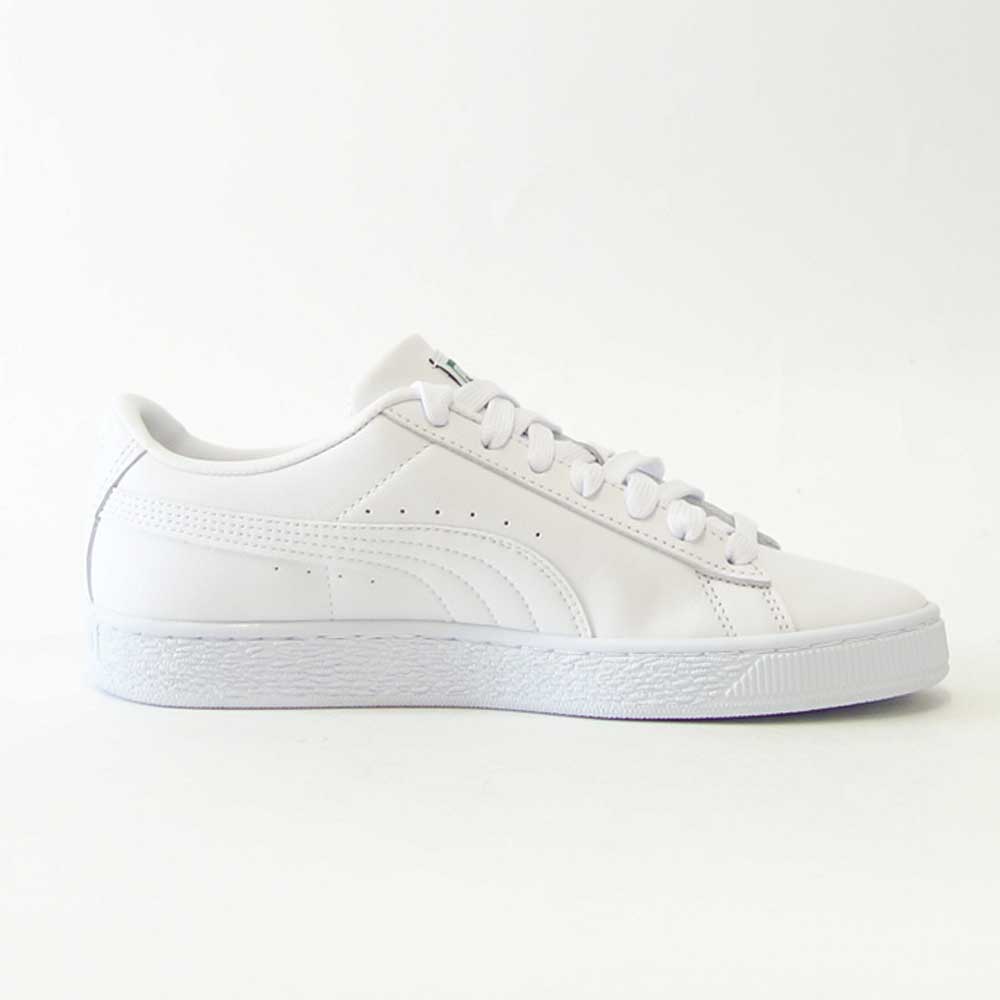 プーマ PUMA バスケット クラシック XXI 37492301 プーマホワイト/ホワイト (ユニセックス)スムースレザー ローカット バスケットシューズ ウォーキング メンズ レディース「靴」