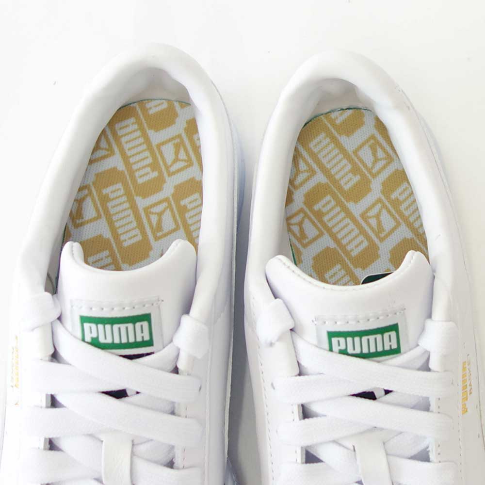 プーマ PUMA バスケット クラシック XXI 37492301 プーマホワイト/ホワイト (ユニセックス)スムースレザー ローカット バスケットシューズ ウォーキング メンズ レディース「靴」