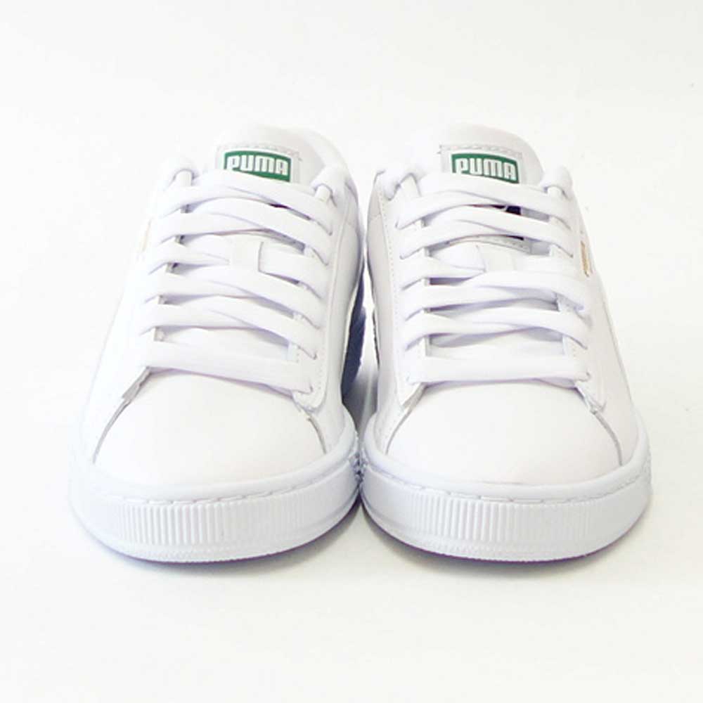 プーマ PUMA バスケット クラシック XXI 37492301 プーマホワイト/ホワイト (ユニセックス)スムースレザー ローカット バスケットシューズ ウォーキング メンズ レディース「靴」