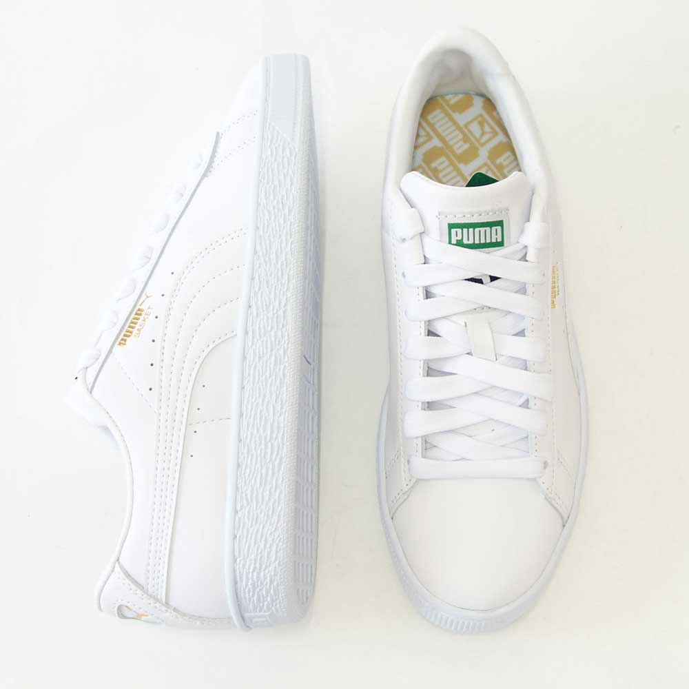 プーマ PUMA バスケット クラシック XXI 37492301 プーマホワイト/ホワイト (ユニセックス)スムースレザー ローカット バスケットシューズ ウォーキング メンズ レディース「靴」