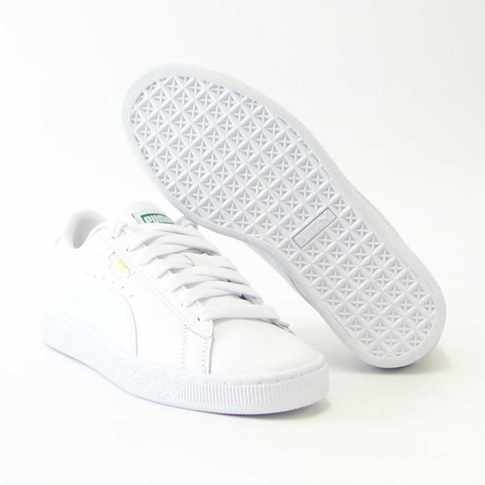 プーマ PUMA バスケット クラシック XXI 37492301 プーマホワイト/ホワイト (ユニセックス)スムースレザー ローカット バスケットシューズ ウォーキング メンズ レディース「靴」