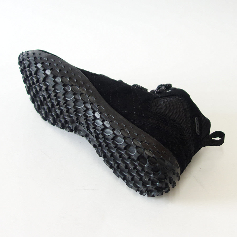 MERRELL メレル ラプト ミッド ウォータープルーフ WRAPT MID WATERPROOF(メンズ) 037751 ブラック 防水 ベアフットシューズ ハイカット ハイキングモデル 全天候型「靴」