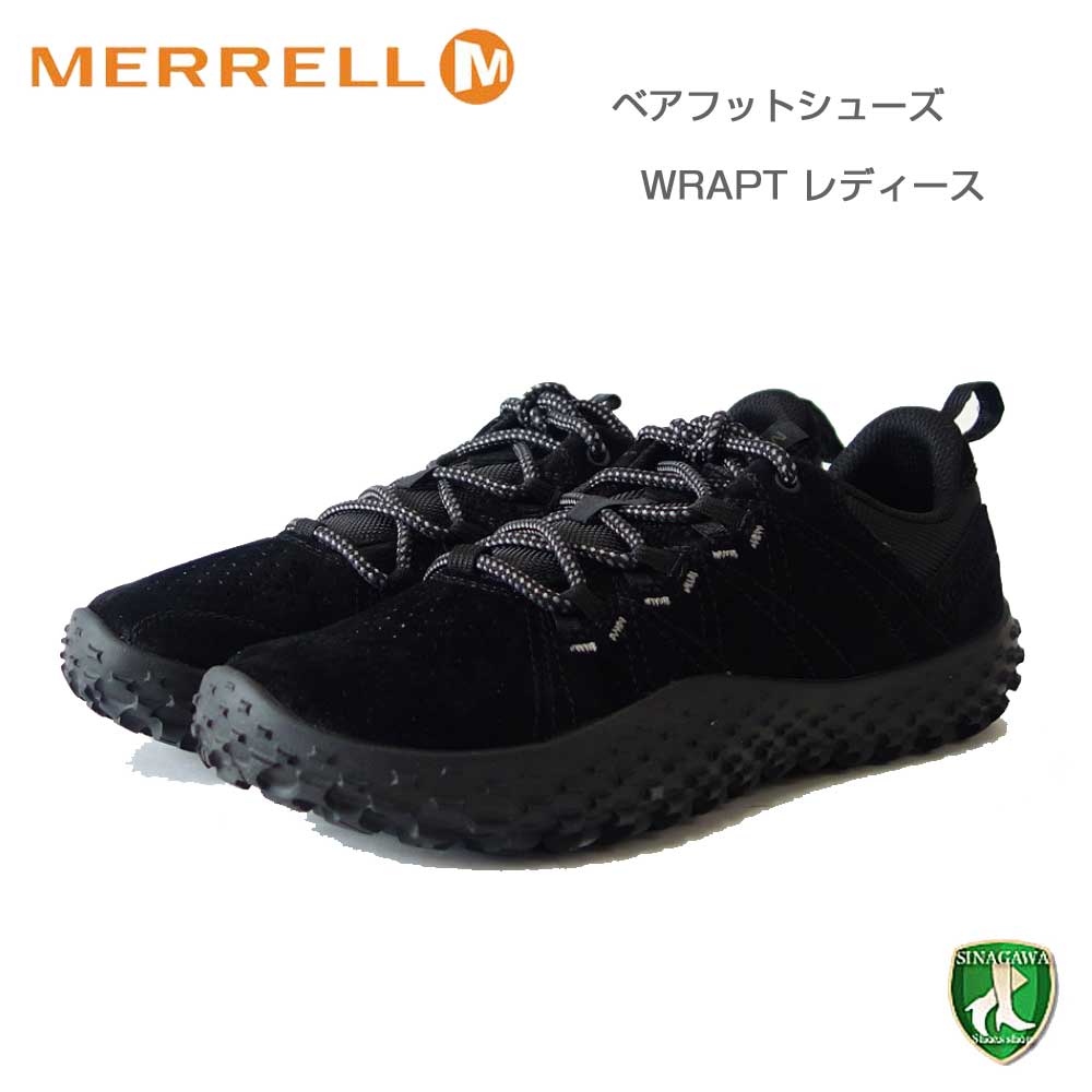 MERRELL メレル ラプト WRAPT(レディース) 037754 ブラック ベアフットシューズ ローカット ハイキングモデル「靴」