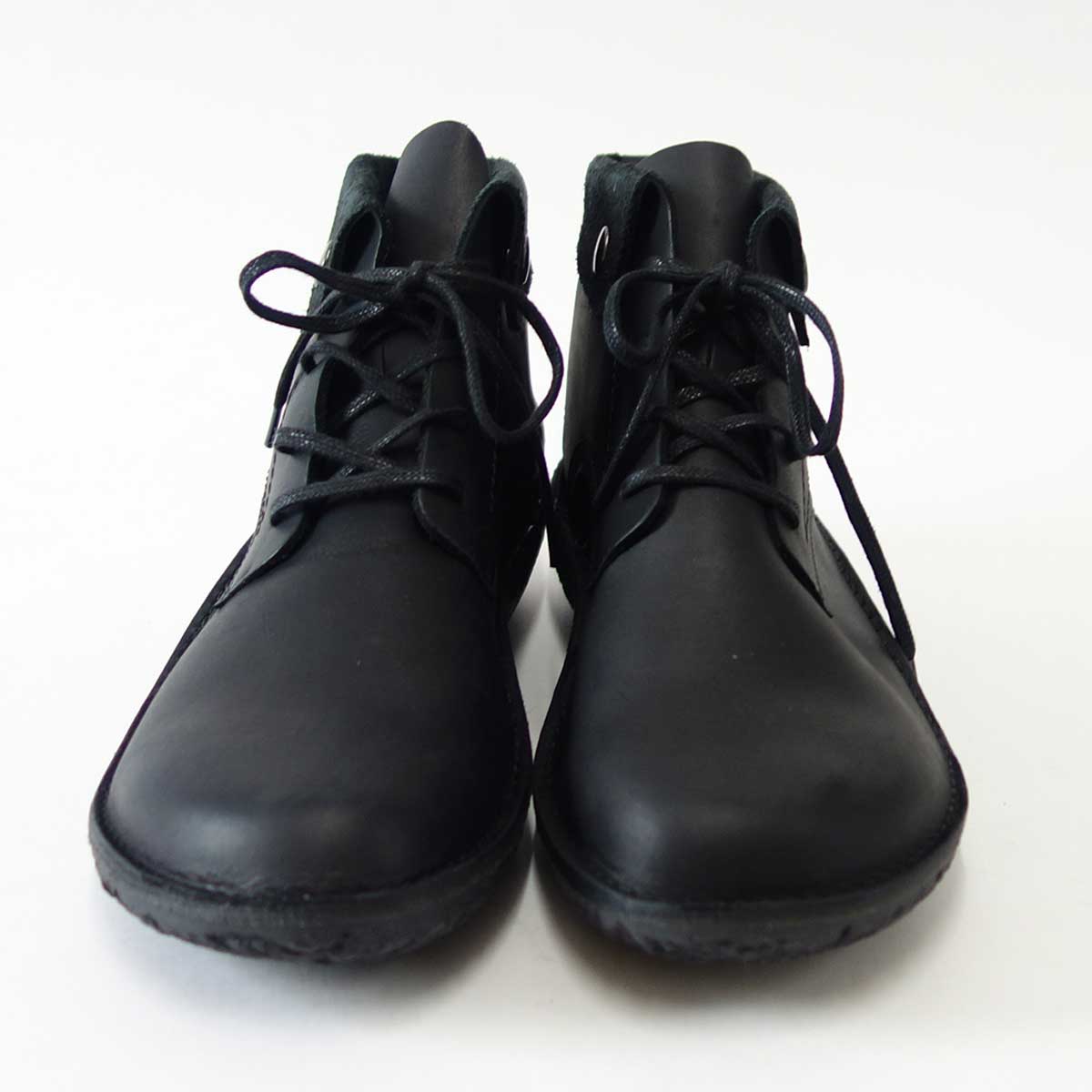 【SALE 50%OFF】 Loint's ロインツ 37791 899 ブラック(レディース) レースアップ アンクルブーツ 履くほどに足と一体化する履き心地 「靴」