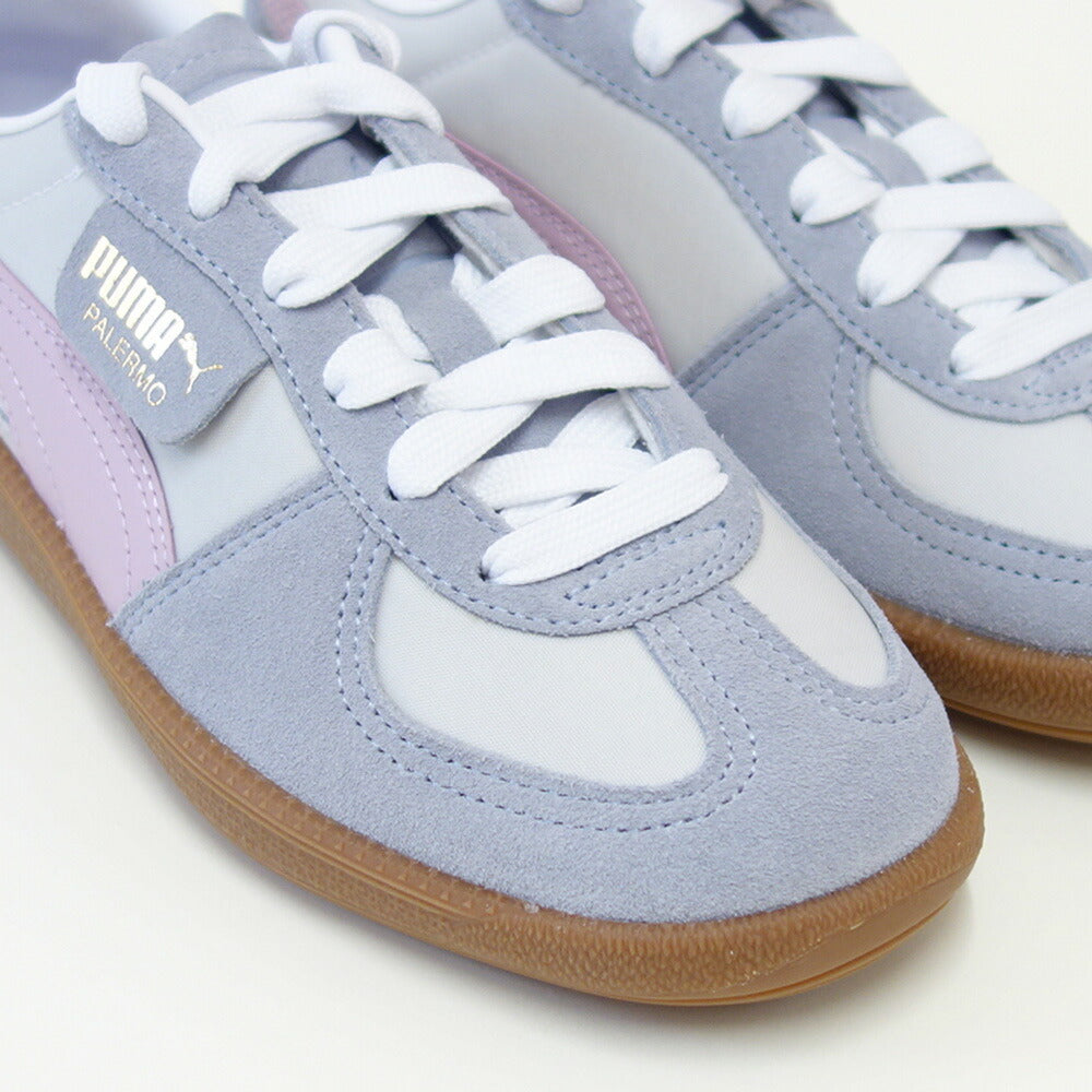 プーマPUMAユニセックスパレルモOGスニーカー38301110FeatherGray-GrayFog-GrapeMist(レディース)スエードレザーローカットスニーカーウォーキング「靴」