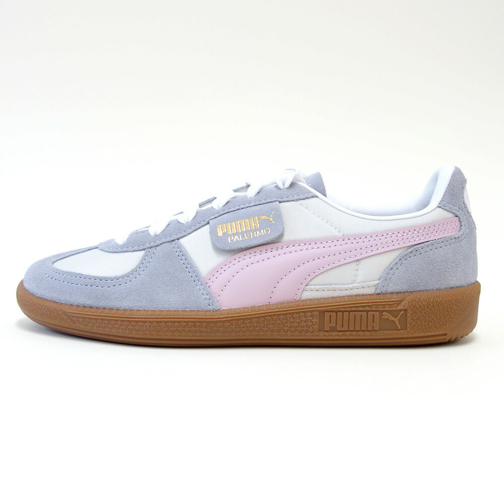 プーマPUMAユニセックスパレルモOGスニーカー38301110FeatherGray-GrayFog-GrapeMist(レディース)スエードレザーローカットスニーカーウォーキング「靴」