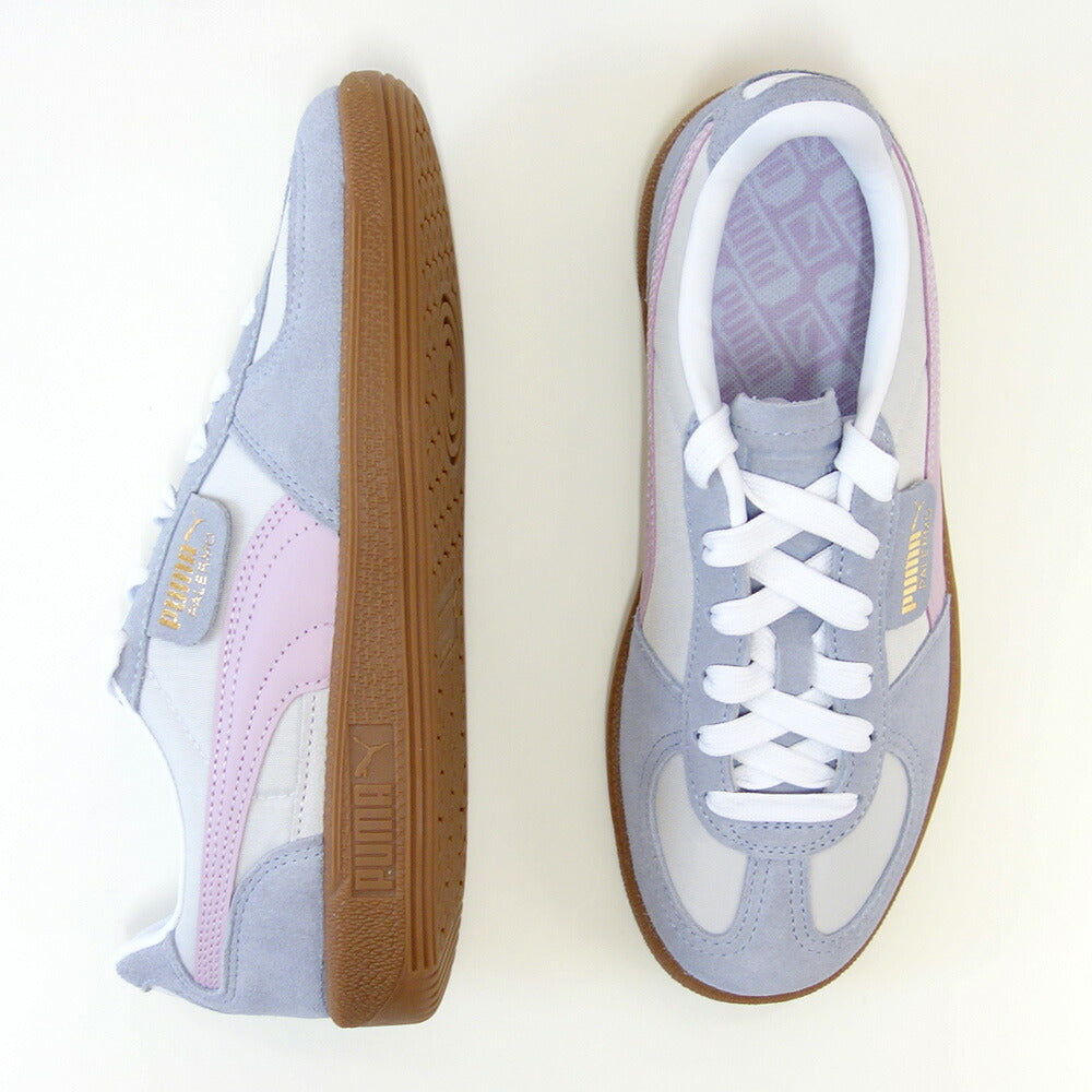 プーマPUMAユニセックスパレルモOGスニーカー38301110FeatherGray-GrayFog-GrapeMist(レディース)スエードレザーローカットスニーカーウォーキング「靴」