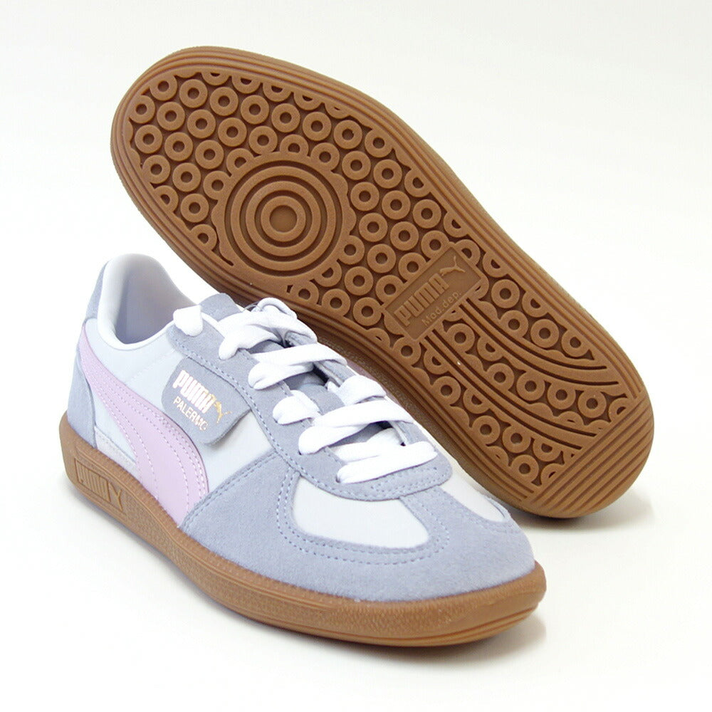 プーマPUMAユニセックスパレルモOGスニーカー38301110FeatherGray-GrayFog-GrapeMist(レディース)スエードレザーローカットスニーカーウォーキング「靴」