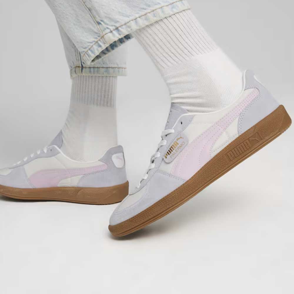 プーマPUMAユニセックスパレルモOGスニーカー38301110FeatherGray-GrayFog-GrapeMist(レディース)スエードレザーローカットスニーカーウォーキング「靴」
