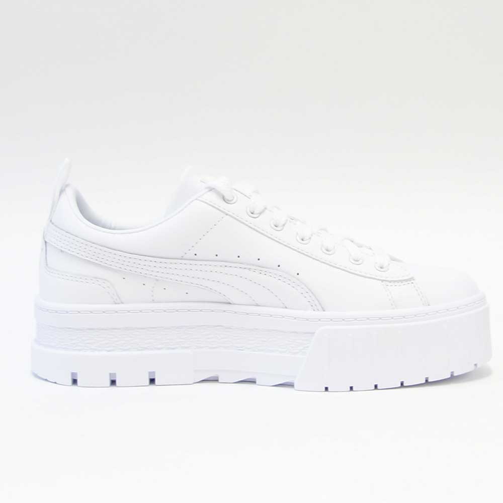 プーマ PUMA メイズ クラシック ウィメンズ 38420901 ホワイト (レディース)スムースレザー 厚底 ローカット シューズ「靴」