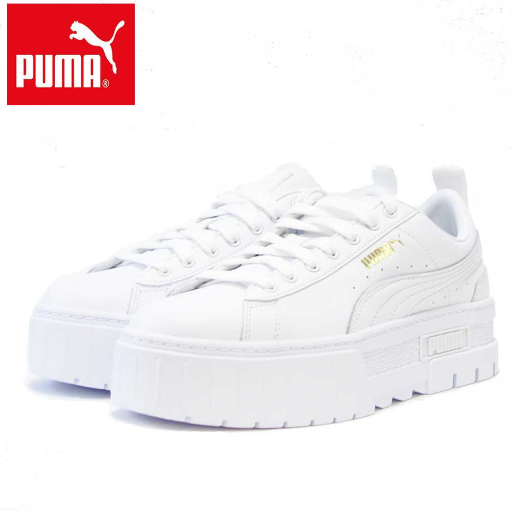 プーマ PUMA メイズ クラシック ウィメンズ 38420901 ホワイト (レディース)スムースレザー 厚底 ローカット シューズ「靴」