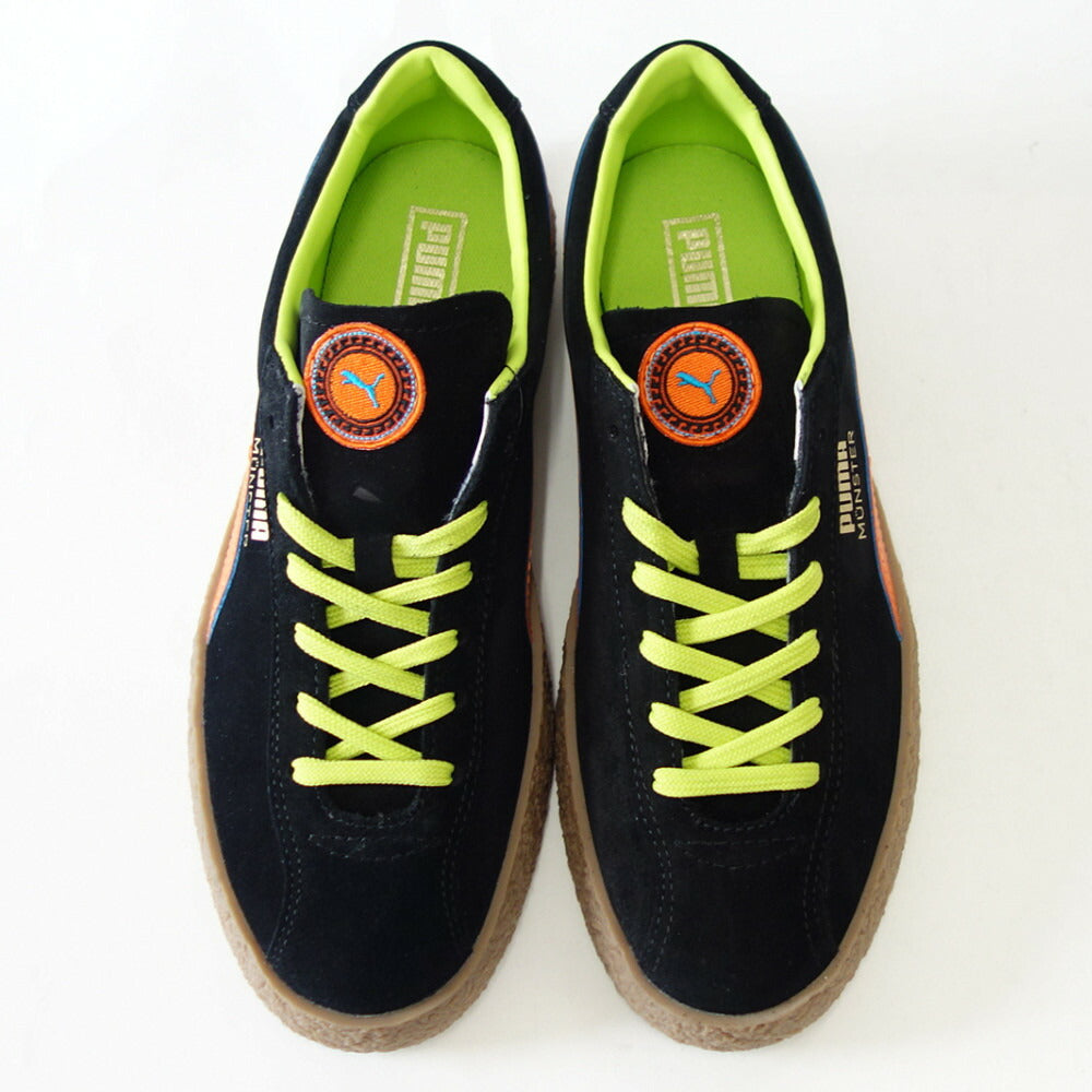 【SALE 20%OFF】 プーマ PUMA ミュンスター プーマ レジェンド 38421901 ブラック / Vibrant Orange (ユニセックス)スエードレザー ローカット レディース スニーカー メンズ「靴」