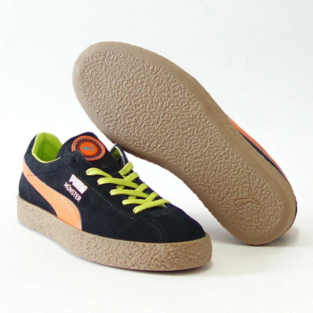 【SALE 20%OFF】 プーマ PUMA ミュンスター プーマ レジェンド 38421901 ブラック / Vibrant Orange (ユニセックス)スエードレザー ローカット レディース スニーカー メンズ「靴」