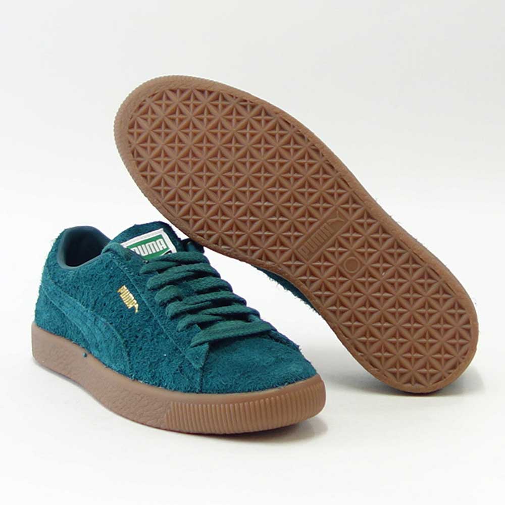 【SALE 30%OFF】 プーマ PUMA スエードビンテージ ヘアリースエード 38569803 Varsity Green (ユニセックス) ローカット シューズ ウォーキング 天然皮革 レザースニーカー レディース メンズ「靴」