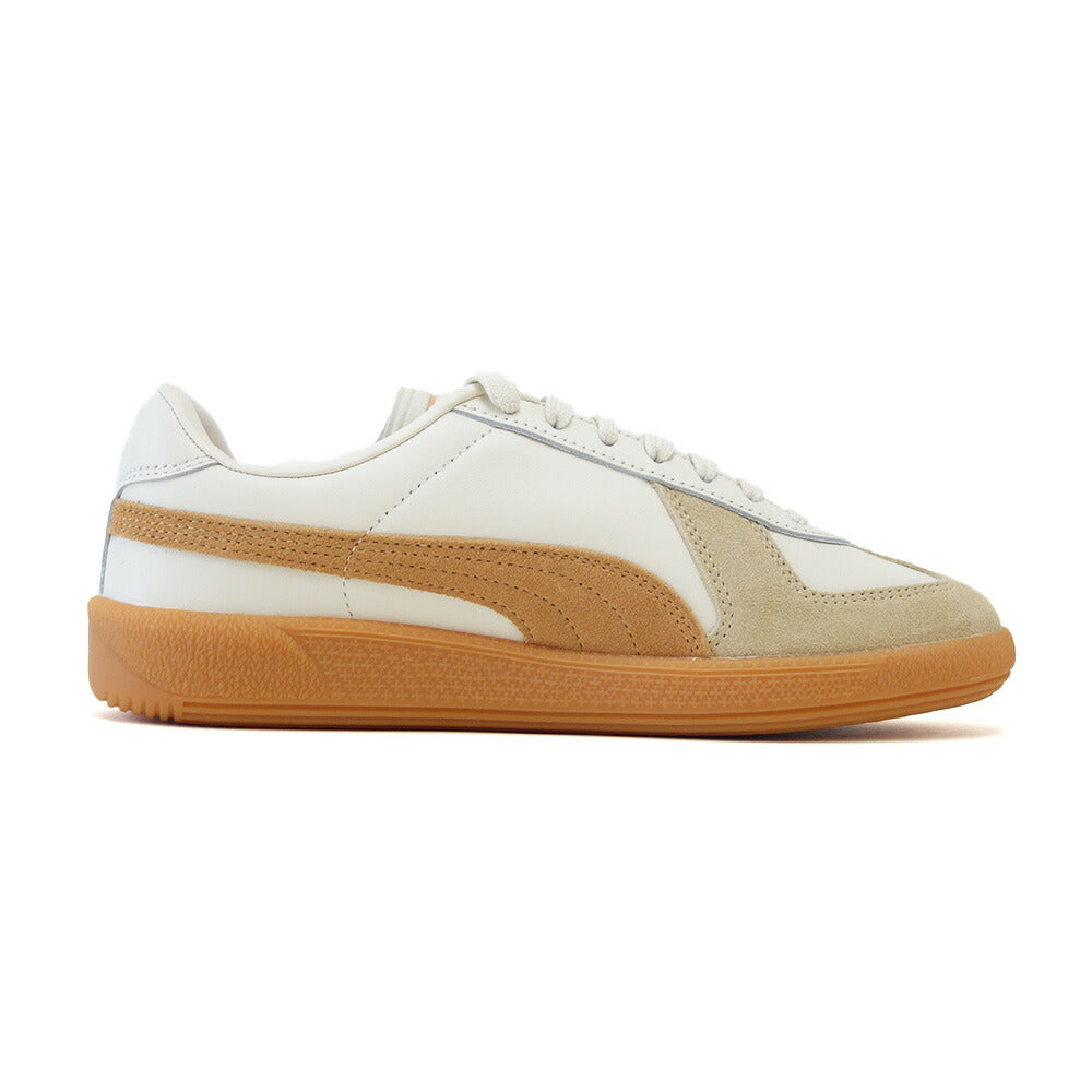 プーマPUMAアーミートレーナースニーカー38660716AlpineSnow-CaramelLatte(ユニセックス)天然皮革ローカットスニーカーウォーキング「靴」