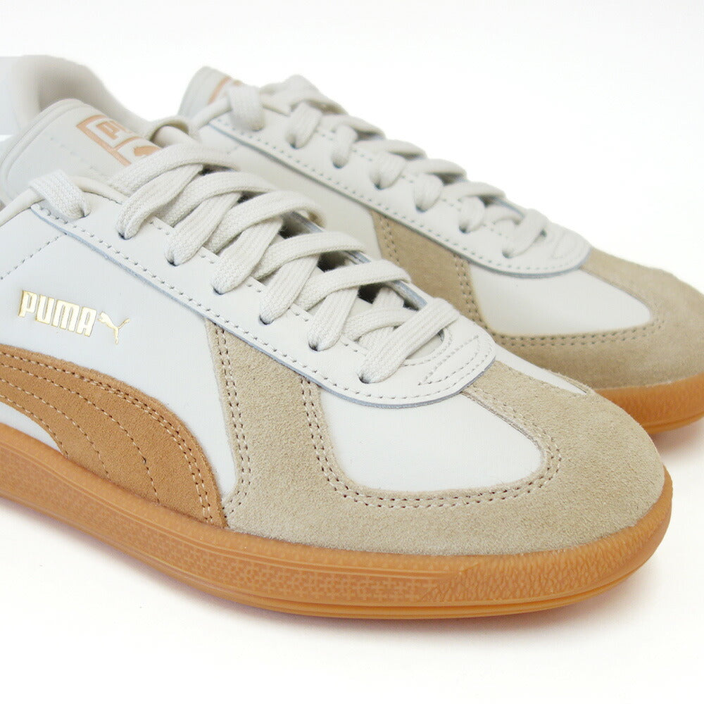 プーマPUMAアーミートレーナースニーカー38660716AlpineSnow-CaramelLatte(ユニセックス)天然皮革ローカットスニーカーウォーキング「靴」