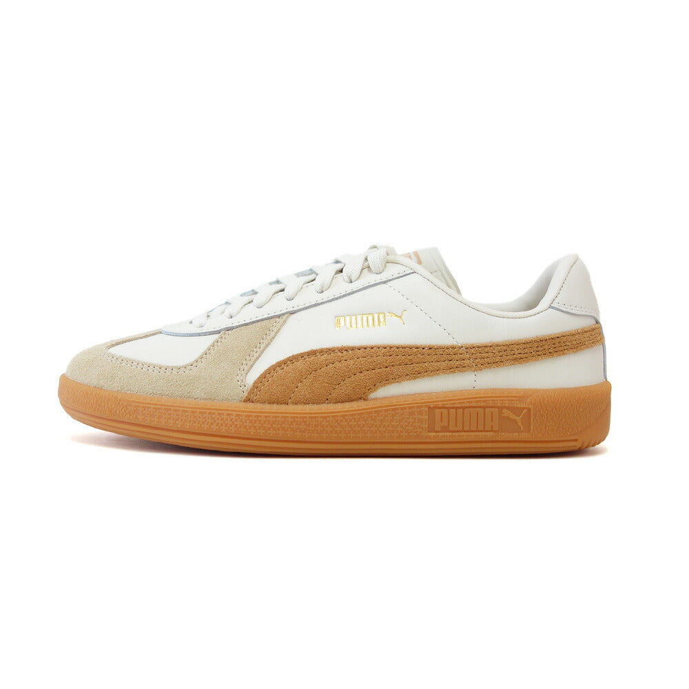 プーマPUMAアーミートレーナースニーカー38660716AlpineSnow-CaramelLatte(ユニセックス)天然皮革ローカットスニーカーウォーキング「靴」