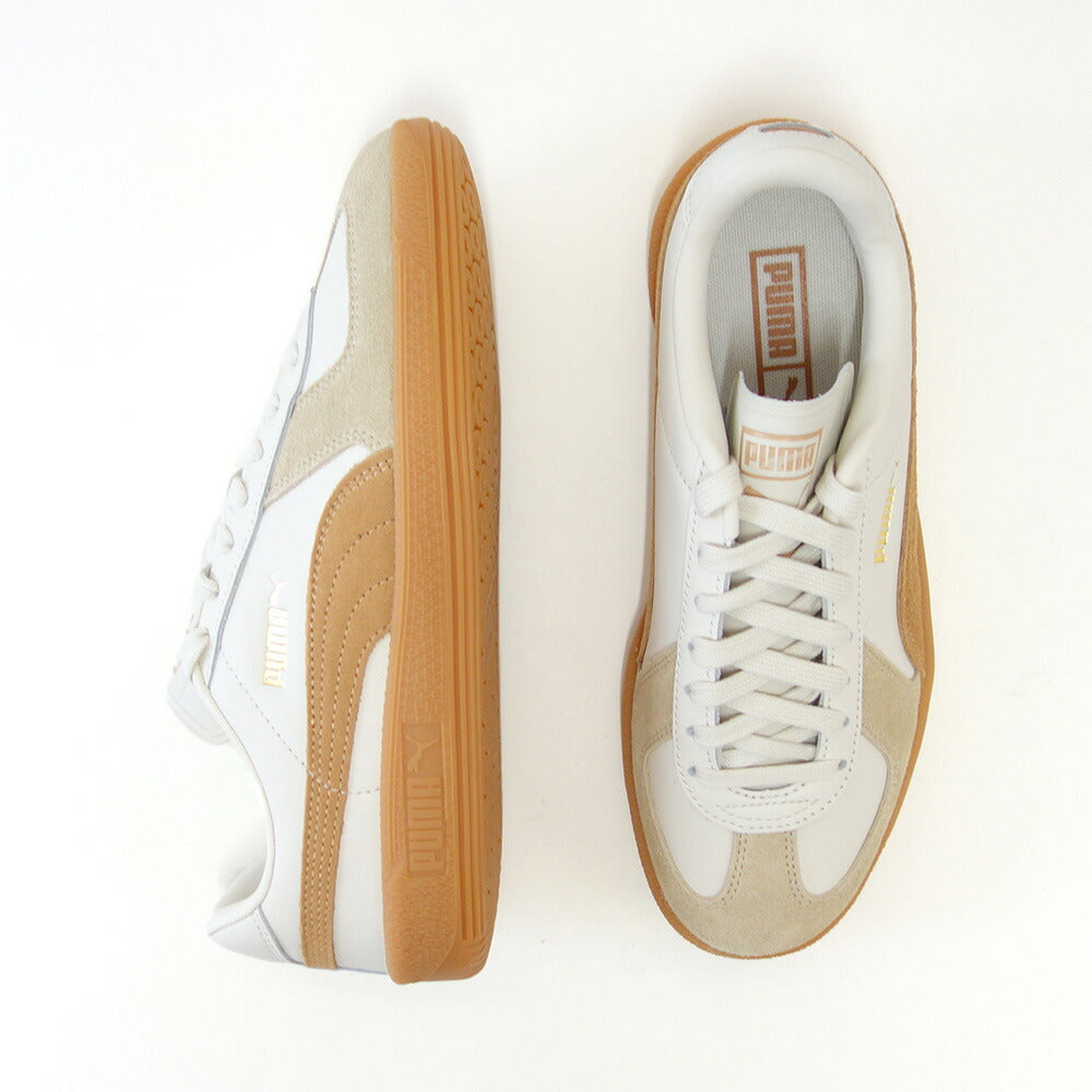 プーマPUMAアーミートレーナースニーカー38660716AlpineSnow-CaramelLatte(ユニセックス)天然皮革ローカットスニーカーウォーキング「靴」