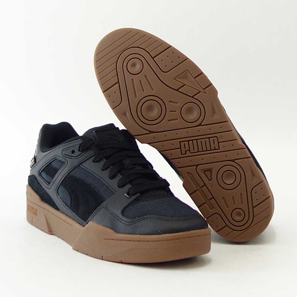 【SALE 30%OFF】 プーマ PUMA スリップストリーム INVADR 38855101 プーマブラック/ガム (メンズ)天然皮革 コーデュラ ローカット バスケットシューズ ウォーキング「靴」