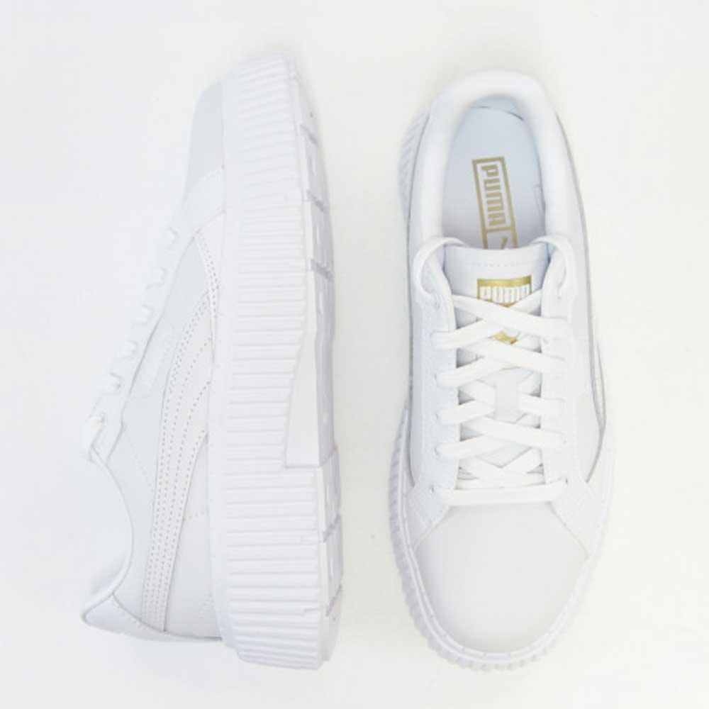 【SALE 20%OFF】 プーマ PUMA ディナーラ レザー ウィメンズ 39063901 ホワイト (レディース) 天然皮革 厚底 ローカット シューズ「靴」