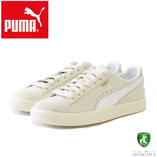 プーマ PUMA クライド PRM 39113401 frosted ivory - puma white(ユニセックス)スエードレザー ローカット スニーカー「靴」