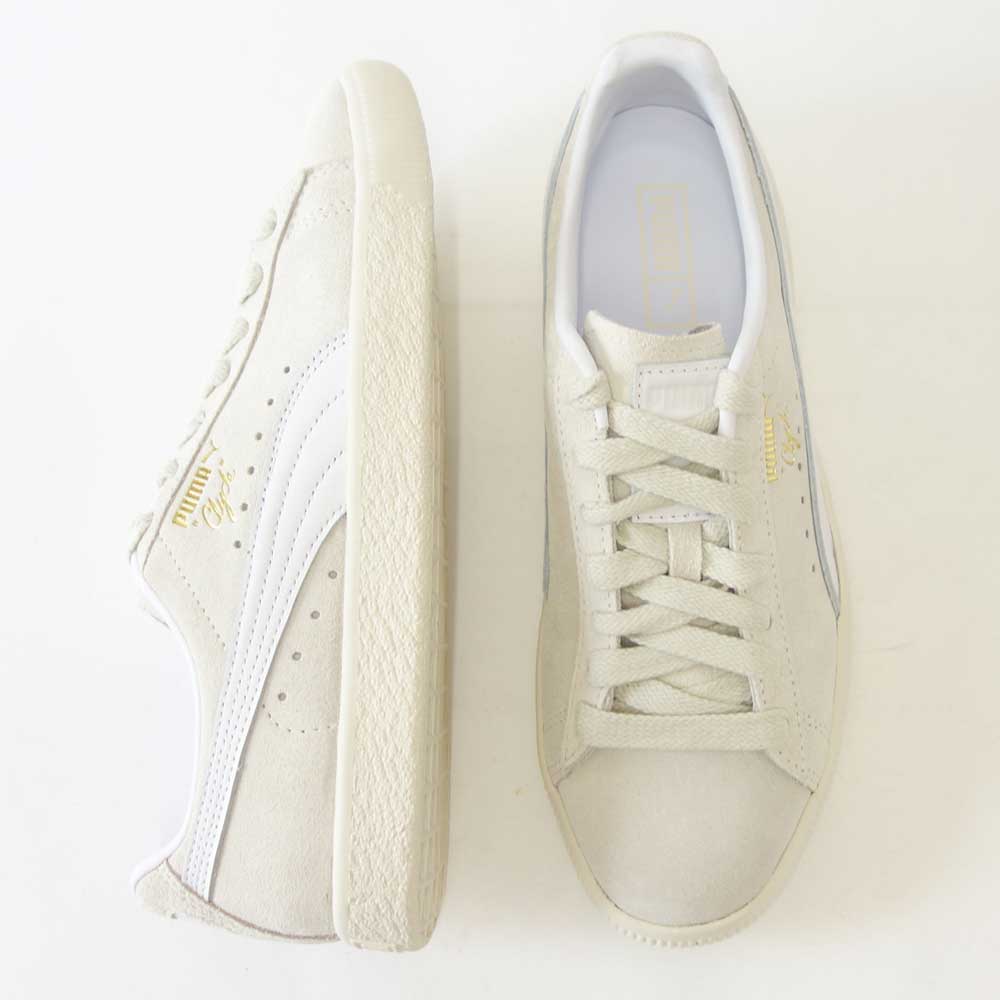 プーマ PUMA クライド PRM 39113401 frosted ivory - puma white(ユニセックス)スエードレザー ローカット スニーカー「靴」