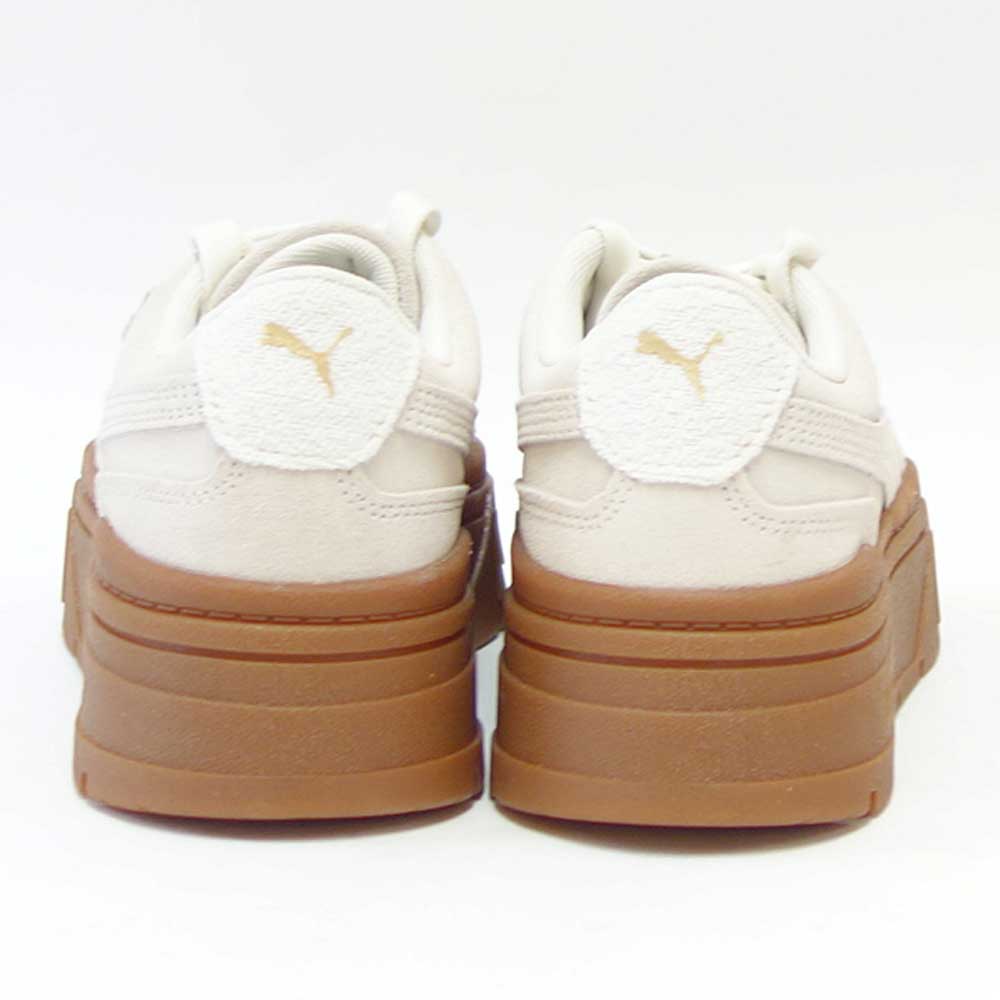 プーマPUMAメイズスタックソフトウィンターウィメンズ39306501WarmWhite(レディース)スエードレザー厚底ローカットシューズ「靴」