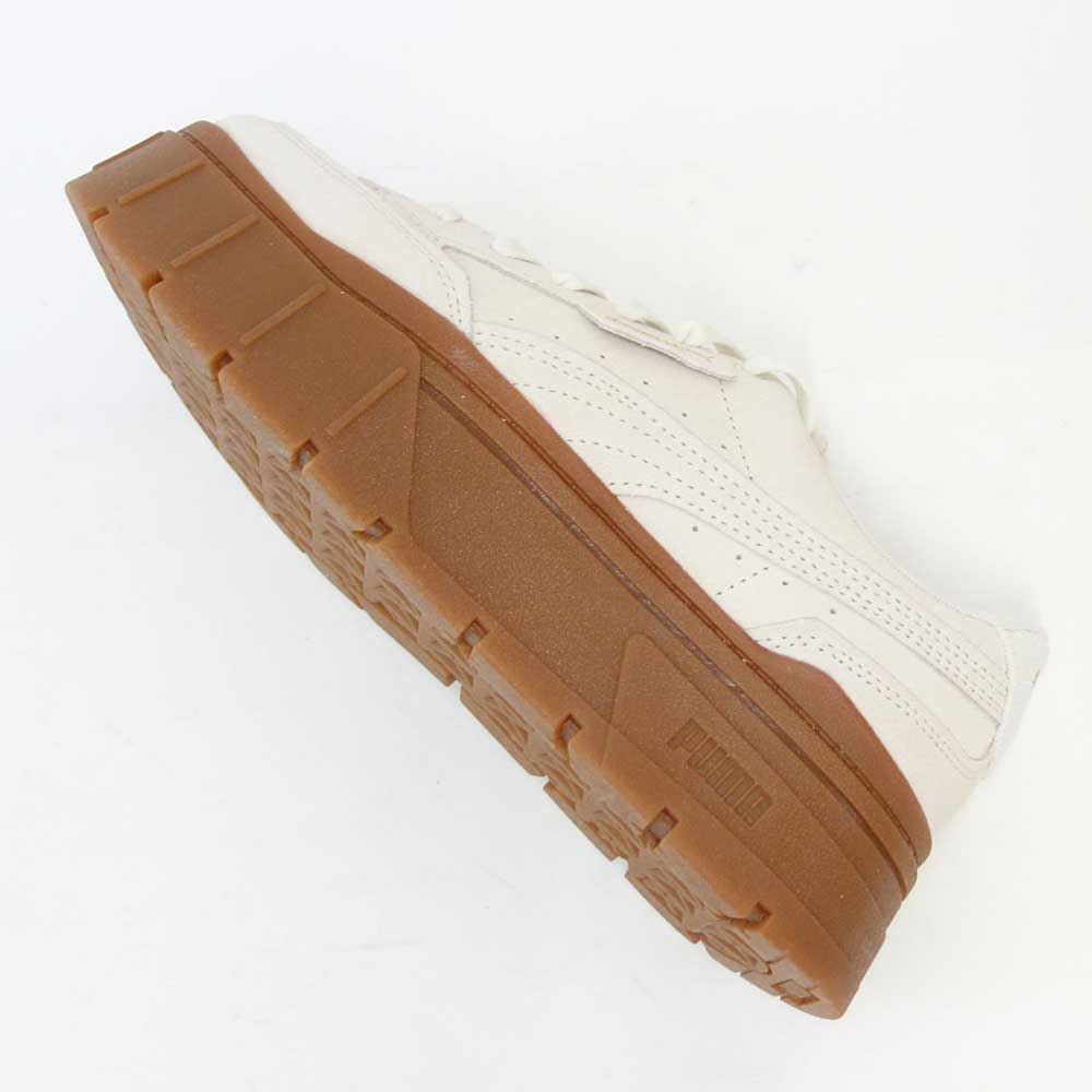 プーマPUMAメイズスタックソフトウィンターウィメンズ39306501WarmWhite(レディース)スエードレザー厚底ローカットシューズ「靴」