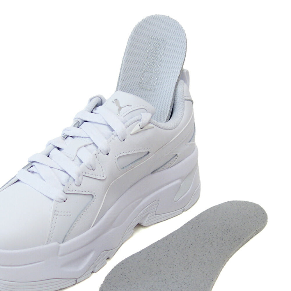 プーマPUMAブラスタードレスコードウィメンズスニーカー39609401pumawhite(レディース)天然皮革厚底ローカットスニーカーウォーキング「靴」