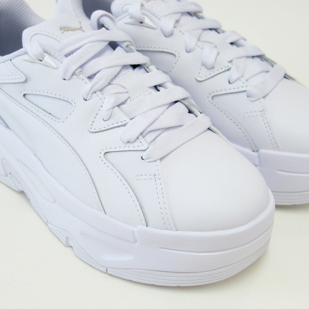 プーマPUMAブラスタードレスコードウィメンズスニーカー39609401pumawhite(レディース)天然皮革厚底ローカットスニーカーウォーキング「靴」