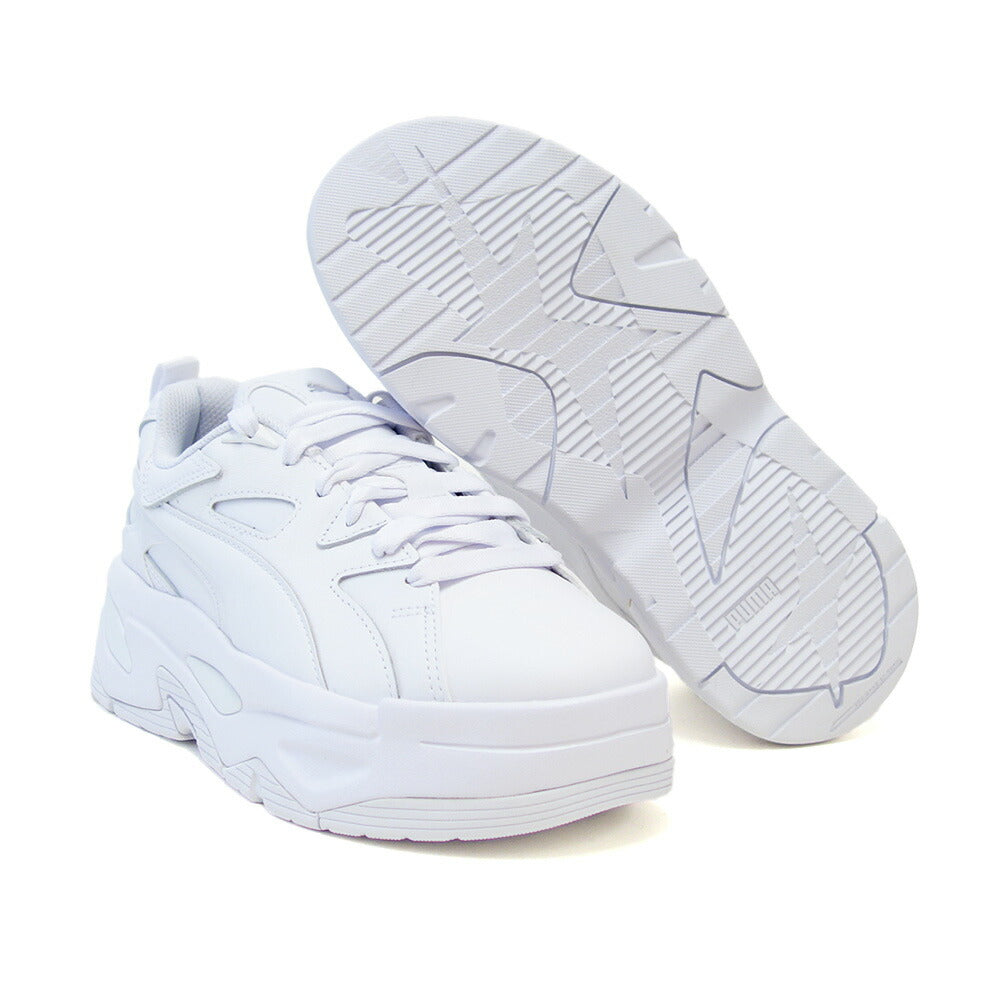 プーマPUMAブラスタードレスコードウィメンズスニーカー39609401pumawhite(レディース)天然皮革厚底ローカットスニーカーウォーキング「靴」