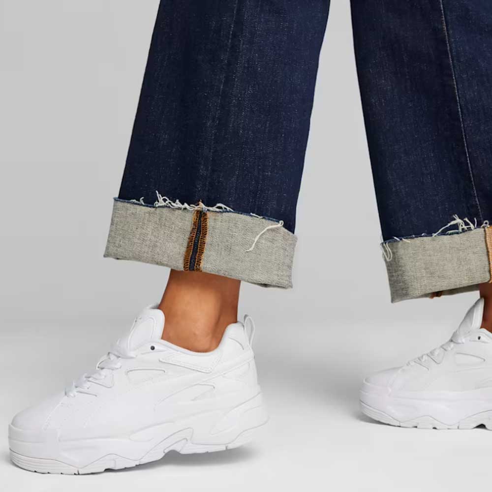 プーマPUMAブラスタードレスコードウィメンズスニーカー39609401pumawhite(レディース)天然皮革厚底ローカットスニーカーウォーキング「靴」