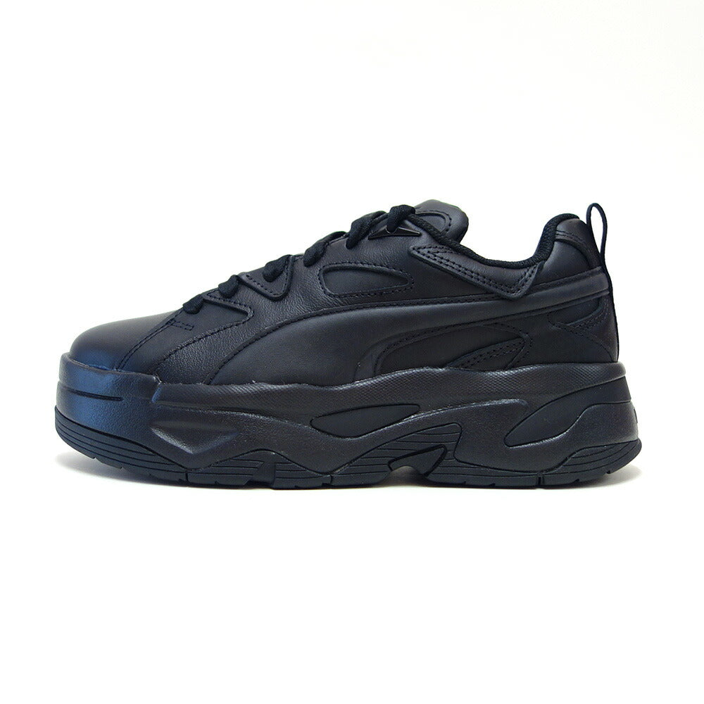 プーマPUMAブラスタードレスコードウィメンズスニーカー39609402pumablack(レディース)天然皮革厚底ローカットスニーカーウォーキング「靴」