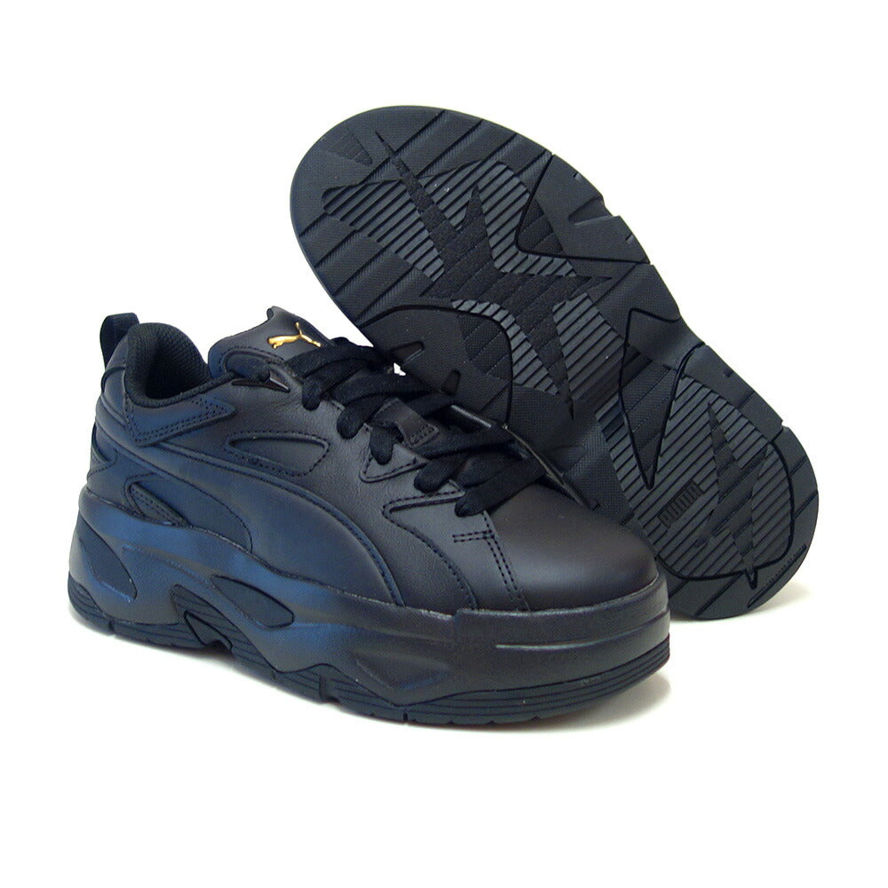 プーマPUMAブラスタードレスコードウィメンズスニーカー39609402pumablack(レディース)天然皮革厚底ローカットスニーカーウォーキング「靴」