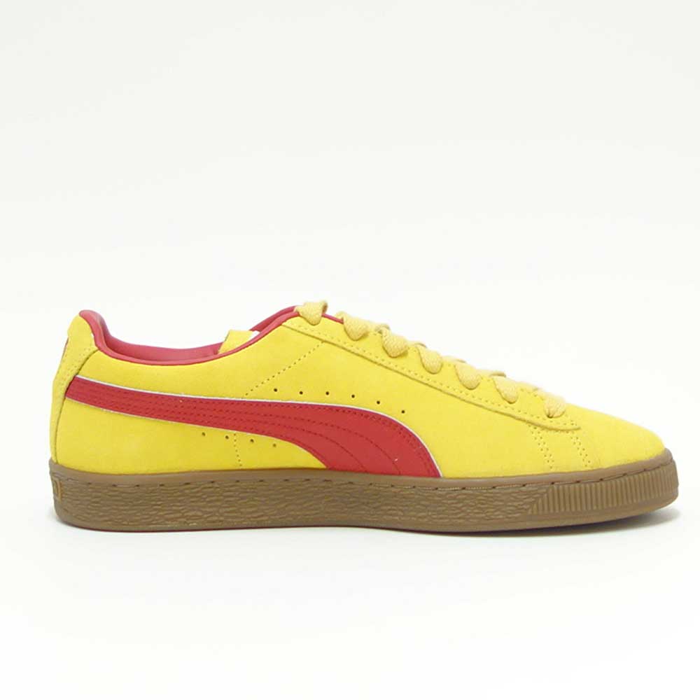 プーマPUMAスウェードテラス39645103PeleYellow-ClubRed(メンズ)スエードレザーローカットスニーカーウォーキング「靴」