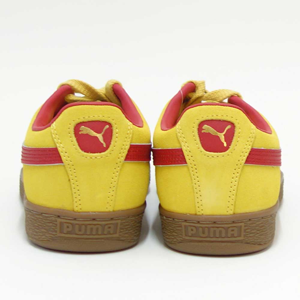 プーマPUMAスウェードテラス39645103PeleYellow-ClubRed(メンズ)スエードレザーローカットスニーカーウォーキング「靴」