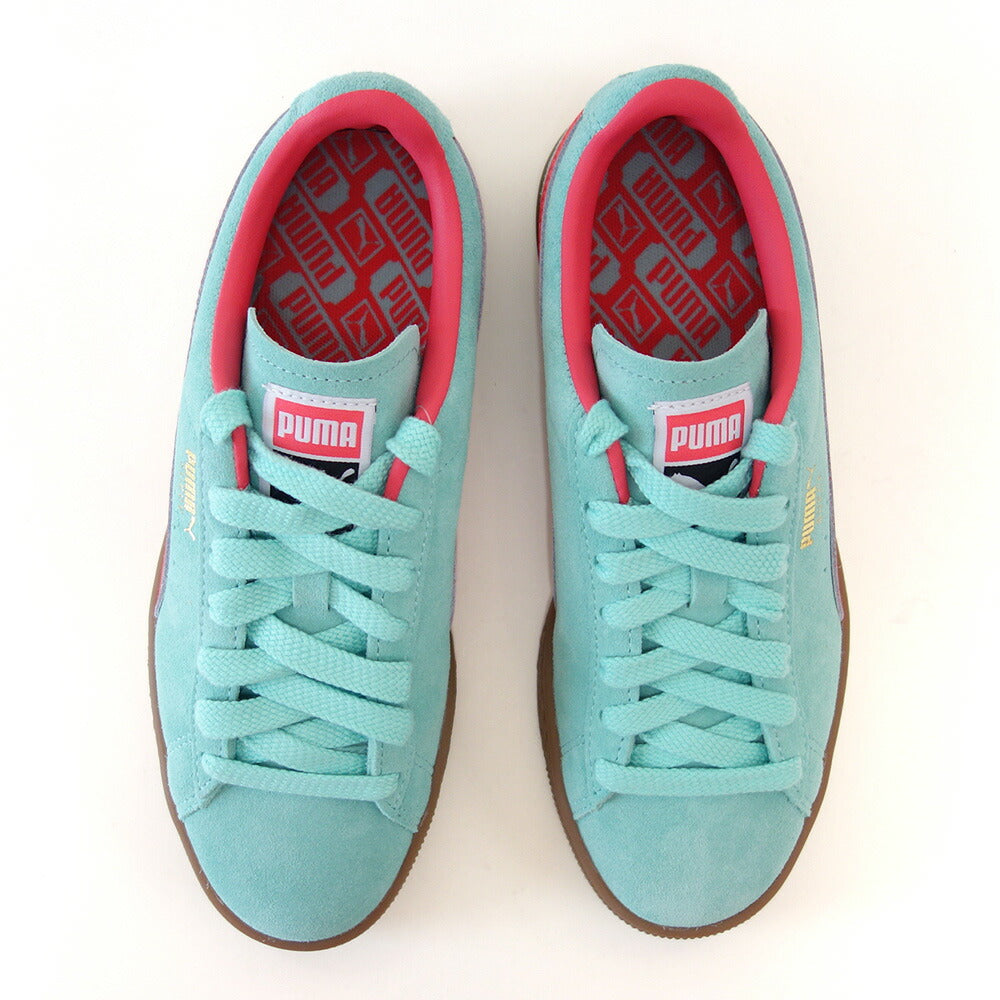 プーマPUMAスウェードTERRACEウィメンズスニーカー39645105Mint-Gum(レディース)スエードレザーローカットスニーカーウォーキング「靴」